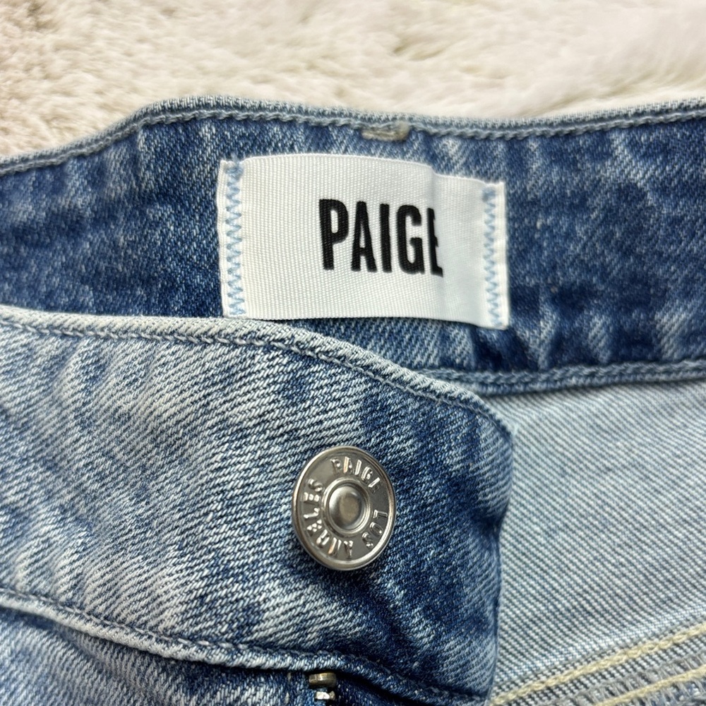 PAIGE Light Blue Flare & Wide Leg Jeans - Picture 2 of 5
